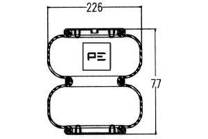 PE AUTOMOTIVE Metallipalje, ilmajousitus 084.202-71A